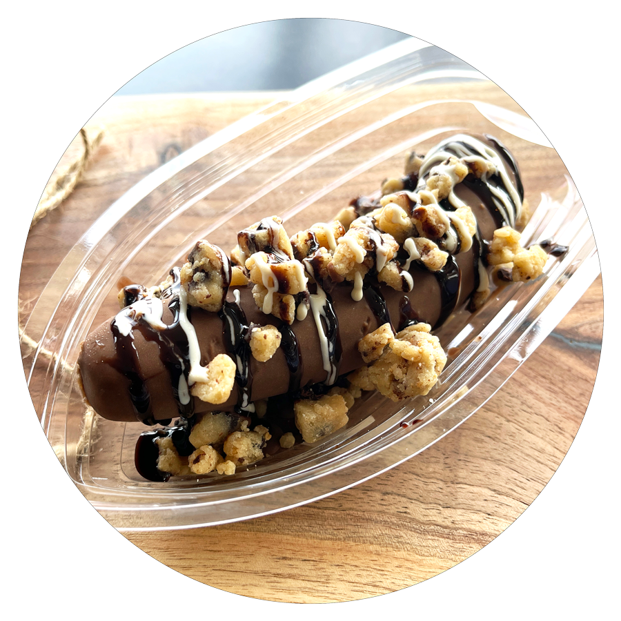 Chocolate Cookie Dough Monkey Tail