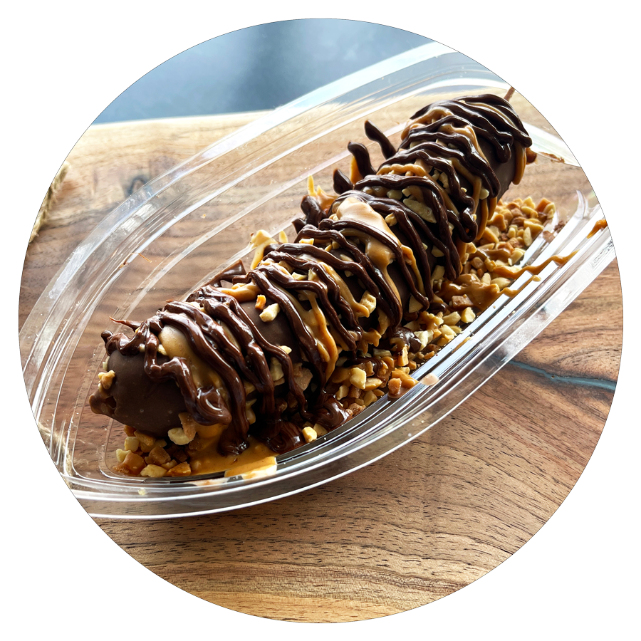 Peanut Butter Chocolate Hazelnut Monkey Tail