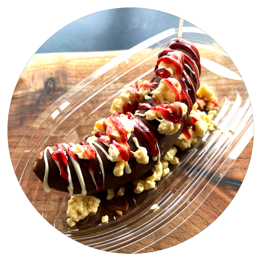 Raspberry Cheesecake Monkey Tail